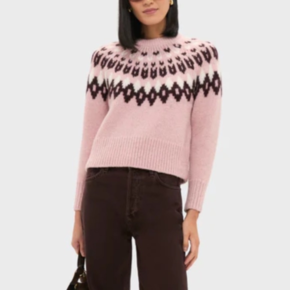 New Veronica Beard Anne Fairisle Pullover Sweater - Picture 2 of 9